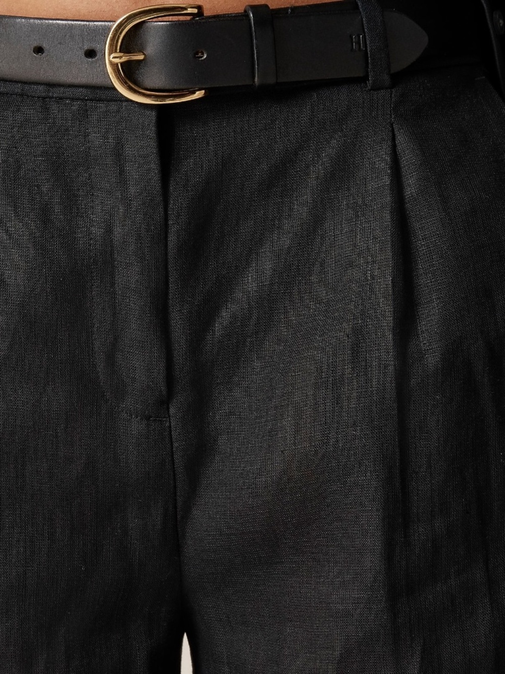 New JCREW Size 4 Wide Leg Essential Pant in Linen Black $128 BW528 - Picture 2 of 5